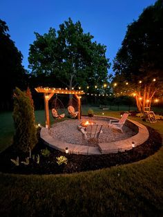 Dröm Hus Planer, Outdoor Fire Pit Designs, Fire Pit Landscaping, Backyard Remodel, Fire Pit Area, Fire Pit Designs, Backyard Inspiration, Backyard Inspo, Backyard Fire