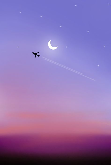 Plane In The Sky Painting, Sky Drawings Easy, Plane Canvas Painting, Plane Painting Easy, Plane Painting Canvas Airplane Art, Sunset Sky Drawing, Airplane Painting Easy, Sky Drawing Easy, Simple Sky Painting