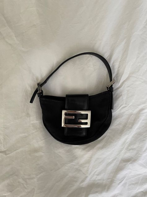 Fendi Mini Croissant Bag, Fendi Croissant Bag, Fendi Vintage Bag, Wardrobe Revamp, Croissant Bag, Fendi Mini, Fendi Vintage, Vintage Fendi, Vintage Shop