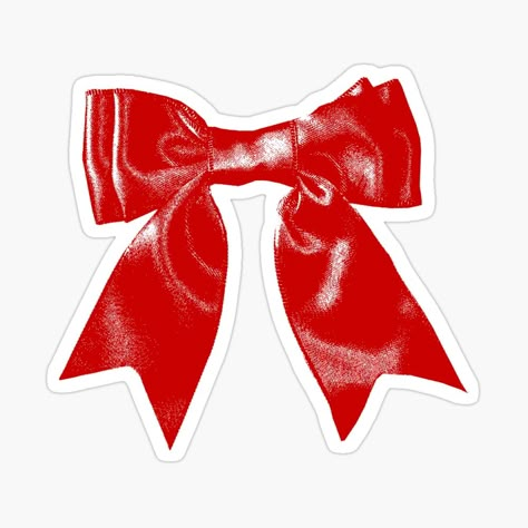 Get my art printed on awesome products. Support me at Redbubble #RBandME: https://www.redbubble.com/i/sticker/Red-Bow-by-verycoolandnice/152617887.JCQM3?asc=u Red Stickers Aesthetic, Red Journal Stickers Printable, Aesthetic Red Stickers, Red Stickers Aesthetic Printable, Cool Stickers Aesthetic, Rockstar Stickers, Pink And Red Stickers, Aesthetic Blonde Hair, Bows Stickers