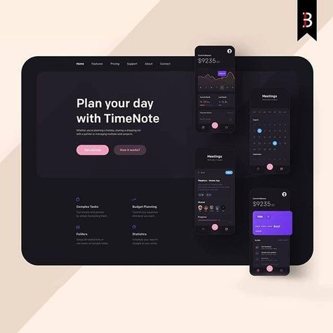 Music Player Design, Hero Design, Ui Color, E-commerce App, Header Design, Website Header, Dark Theme, Dark Mode, Application Design