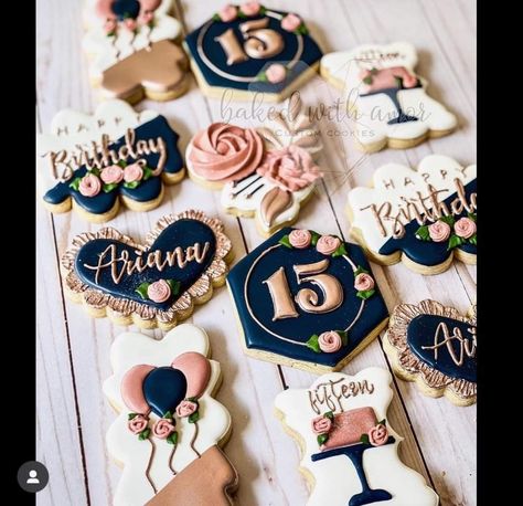 Cookie Art, Birthday Cookies, Custom Cookies, 40th Birthday, Birthday, Art