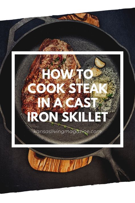 Thank goodness there’s more than one way to cook a good steak. We often think steak should only be grilled, and that couldn’t be more incorrect. Go ahead and resign yourself to this: a nice thick steak, seared and cooked in a cast iron skillet, is one of the most pleasurable pieces of tender, juicy beef you’ll ever enjoy. Take these tips and you’ll be cooking a mouthwatering steak in no time. No grill needed! Steak In Iron Skillet How To Cook, Skillet Steaks Cast Iron, Steak On Cast Iron Skillet, Steak In Cast Iron Skillet, Steak In The Oven Cast Iron, Steak In A Cast Iron Skillet, Cast Iron Steak Recipes, Skillet Steak Cast Iron, Steak Cast Iron Skillet