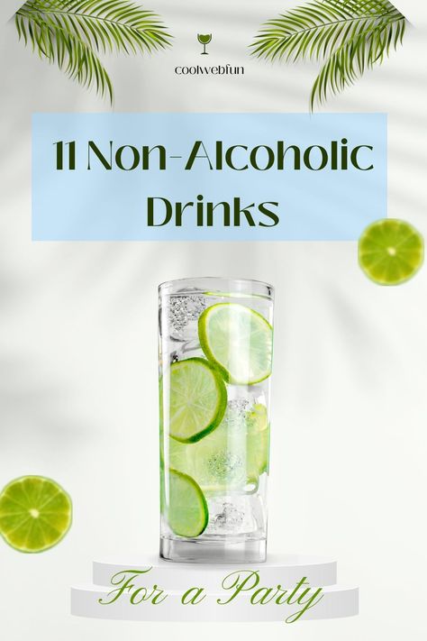 11 Dazzling Non Alcoholic Drinks to Enjoy - Cool Web Fun Alcohol Free Drinks, Fresh Smoothies, House Parties, Sparkling Drinks, Smoothie Recipes Healthy, Non Alcoholic Drinks, Non Alcoholic, Alcohol Free, Healthy Smoothies