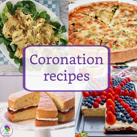 Special Coronation recipes for your friends and family street party! Coronation Recipes, Royal Recipe, Lunch Party, Victoria Sponge Cake, Sandwich Fillings, Victoria Sponge, Summer Lunch, Vanilla Essence, Roast Chicken