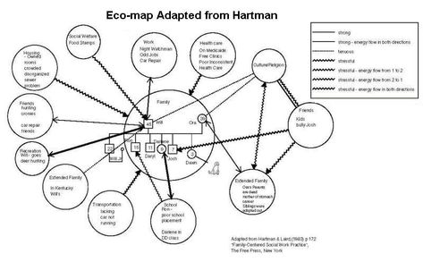 Ecomap from Hartman Family Genogram, Genogram Template, Coping Skills Activities, Social Work Practice, Family Structure, Family Therapy, Internet Security, Social Worker, Coping Skills