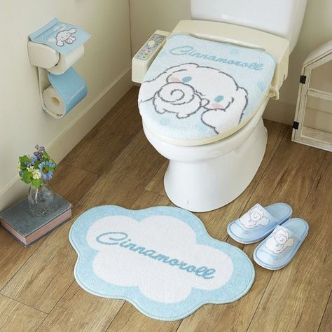 Sanrio Room, Hello Kitty Room Decor, Japanese Toilet, Hello Kitty Rooms, Hello Kitty Birthday, Sanrio Wallpaper, Sanrio Cinnamoroll, Cute Room Ideas, Toilet Covers