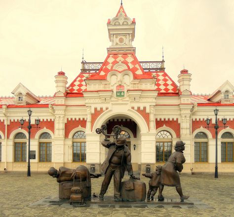 Old Railway Station, Yekaterinburg, Russia Russian Buildings, Yekaterinburg Russia, Old Railway Station, Old Railway, Russian Architecture, Russia Travel, Between Two Worlds, Russian Culture, Train Stations