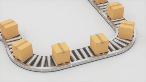 Boxes moving on the conveyor belt, 3d rendering. Conveyer Belt Design, Conveyor Belt Animation, Diy Conveyor Belt, Lego Conveyor Belt, Conveyer Belt, Conveyor Belt Sushi, Conveyor Belt, Heart Tree, Cityscape Photos