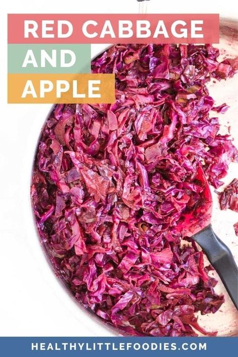 Vegan Fried Cabbage, Apples And Cabbage Recipe, Sauteed Red Cabbage, Cooked Red Cabbage, Red Cabbage With Apples, Sweet And Sour Cabbage, Red Cabbage Recipes, Braised Red Cabbage, Braised Cabbage