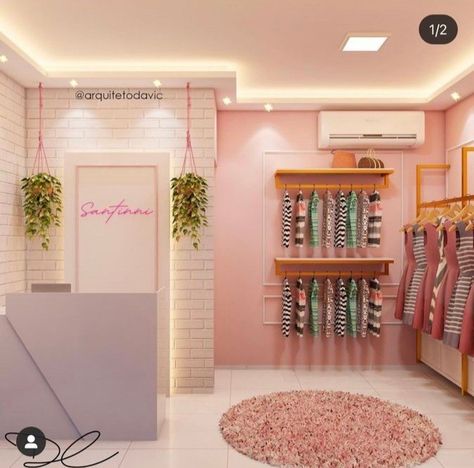 Small Showroom Ideas, Ideas Para Decorar Negocios, Small Botique Interiors Ideas, Home Boutique Ideas, Boutique Interior Design Indian, Botique Interiors Ideas, Small Boutique Interior Design Ideas, Small Boutique Interior Design, Small Boutique Interior