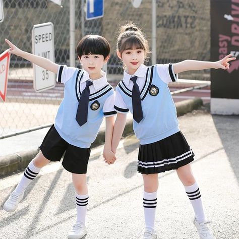 Kids School Uniforms, Uniform Outfits, School Uniform Kids, Kindergarten Design, Cute School Stationary, School Uniform Outfits, Asian Kids, Stationary School, British Boys