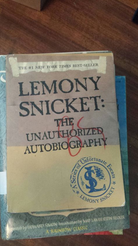 lemony snicket: the unauthorized autobiography Lemony Snicket Aesthetic, Lemony Snicket Books, Lemony Snicket, Character Aesthetic, Book Worth Reading, Worth Reading, Book Cover, Reading, Feelings