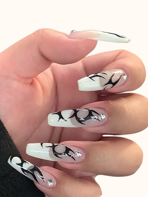 Punk Nails, Edgy Nails, Goth Nails, Grunge Nails, Her Nails, Fake Nail, Girls Nails, Fire Nails, Funky Nails