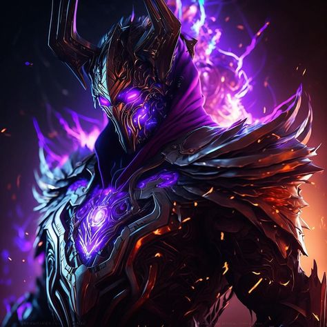 Imagine Insanity sur Instagram : The 4th Lord Of The Void - The promise of mutually assured destruction had a way of calming even the darkest of hearts. Commissions are… Imagine Insanity, Purple Warrior, Dragon Armor, Beast Creature, Arte Robot, Cyberpunk Character, Knight Art, Dragon Pictures, The Void