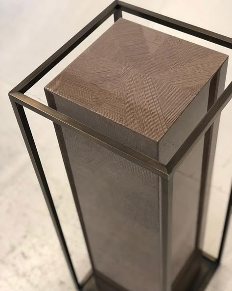 Checking on some of the bespoke furniture for our upcoming Knightsbridge project and couldn’t be happier with these artwork plinths we’ve… Art Pedestal, Chinese Tea House, Furniture Pedestal, Laura Hammett, Trophy Display, Furniture Sketch, Display Pedestal, Furniture Design Sketches, Sculpture Stand