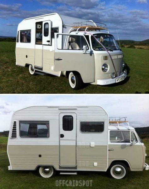 15 Spectacular Vintage VW Camper Vans Vintage Camper Van, Minivan Conversion, Motorcycle Campers, Vintage Vw Camper, Toy Hauler Camper, Teardrop Camper Plans, Rv Holiday, Cargo Trailer Conversion, Vw Camper Van