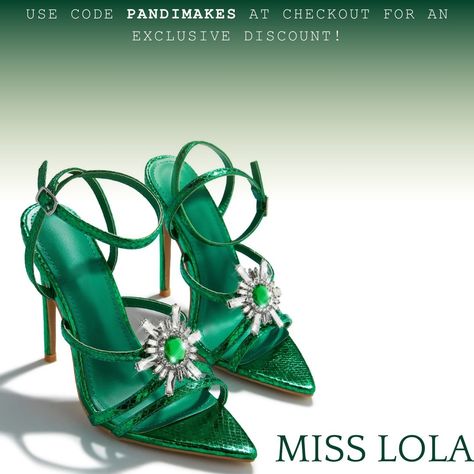 Step up your style game with stunning heels from Miss Lola! Use code PANDIMAKES for an exclusive discount! #MissLola #Heels #Fashion #StyleInspo #ShoeLover #FootwearFashion #OutfitGoals #TrendyShoes #ShopNow #DiscountCode #Fashionista #ChicStyle Stunning Heels, Miss Lola, Heels Fashion, Outfit Goals, Trendy Shoes, Shoe Lover, Step Up, Chic Style, Fashion Shoes