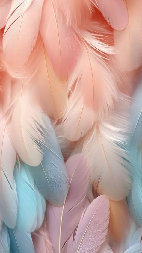 Feathers backgrounds feather pattern. AI generated Image by rawpixel. | premium image by rawpixel.com / Sasi Feathers Aesthetic, Feather Aesthetic, Wallpaper Backgrounds Abstract, Aesthetic Wallpaper Pastel, Flamingo Feather, Aesthetic Bird, Iphone Wallpaper Pink, Rose Gold Pictures, Feathers Wallpaper