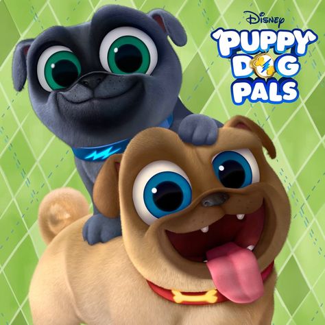 Puppy Dog Pals Puppy Pals, Puppy Dog Pals, Disney Jr, Muppet Babies, Dog Birthday Party, Watch Cartoons, Pug Puppies, Dog Party, Dog Pin