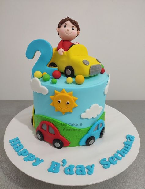 Vehicle Theme Cake, Cake Designs For Kids, Theme Cake, Birthday Decor, Happy Birthday Cards, Themed Cakes, Cake Designs, 2nd Birthday, Birthday Decorations