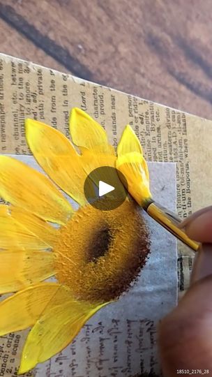 Creating Vibrant Sunflowers in a Unique Background #bookpage #art #sunflower #yellow | Colors N Shades-The magical Rendering | Colors N Shades-The magical Rendering · Original audio 55 Gallon Plastic Drum, Acrylic Paste, Chicken Substitute, Altered Cards, Painted Shed, Unique Background, Abstract Art Projects, Painting 101, Plastic Drums