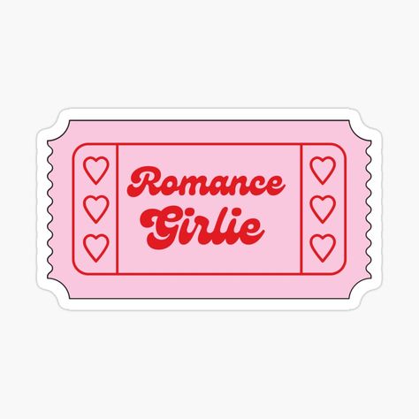 Get my art printed on awesome products. Support me at Redbubble #RBandME: https://www.redbubble.com/i/sticker/Romance-girlie-book-girlie-by-Myttong/166278473.EJUG5?asc=u Valentines Stickers Aesthetic, Girlie Stickers, Romance Stickers, Kindle Stickers, Positive Mind, Bookish Things, Aesthetic Pink, Acrylic Pouring, Print Stickers