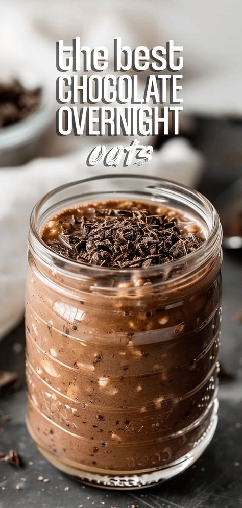 Chocolate Overnight Oats [5 Minutes] – Chasety Chocolate Coffee Overnight Oats, Over The Night Oats, Oats Over Night Recipes, Over Night Oat Recipe, Easy Chocolate Overnight Oats, Choc Overnight Oats, Healthy Chocolate Overnight Oats, Single Serve Overnight Oats, Oat Overnight Recipes