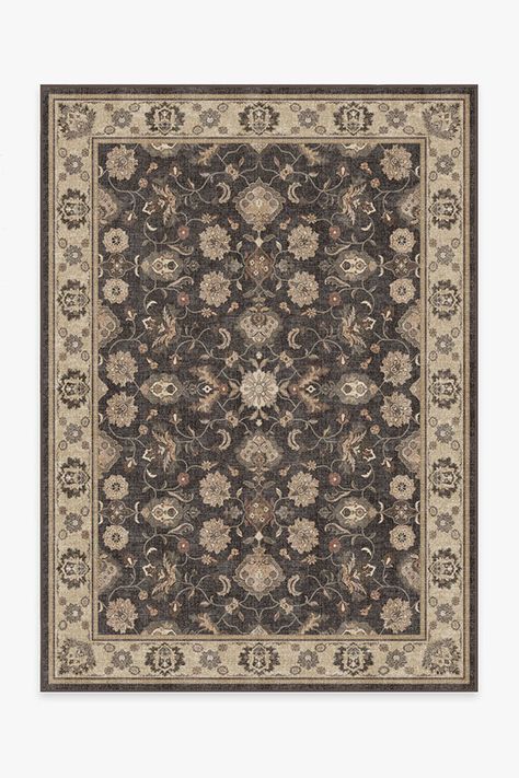 Odette Dark Wood Rug Ruggable Odette, Wood Rug, Area Rug Pad, Farmhouse Area Rugs, Ruggable Rug, Dark Grey Rug, Flatweave Area Rug, Flat Woven Rug, Shades Of Brown