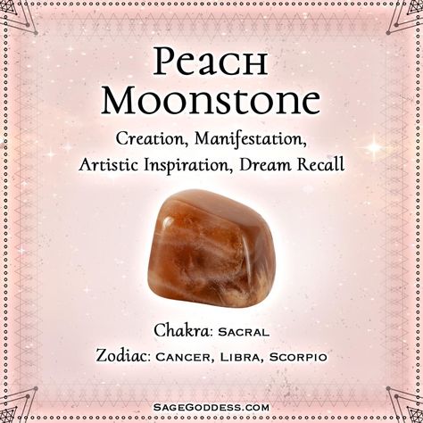 Peach Moonstone Crystal Meaning, Peach Moonstone Meaning, Moonstone Crystal Meaning, Crystal Meanings Charts, Adventurine Crystal, Moonstone Meaning, Astrology Witch, Sage Goddess, Pictures Of Crystals