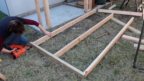 Building A Lean To Shed | Framing and Siding | Part 1 6 Diy Lean To Shed, Shed Frame, Pool Shed, Cheap Sheds, Lean To Shed, Wood Storage Sheds, Shed Building Plans, Large Sheds, Diy Shed Plans