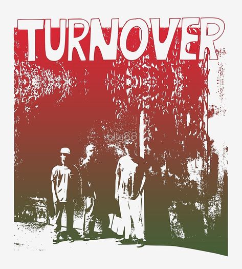 "Turnover band gradient" by olly88 | Redbubble Turnover Band Poster, Band Iphone Wallpaper, Turnover Band, Stylish Wallpaper, Midwest Emo, Emo Wallpaper, Tour Poster, Wallpaper Trends, Tour Posters