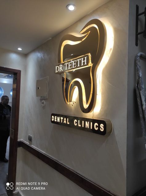 Dental Signage, Dental Operatory Design, Logo Dental Clinic, Clinic Signage, Shop Board Design, Dental Clinic Design, Dental Clinic Interior, Dentist Office Design Interiors, Dental Clinic Logo