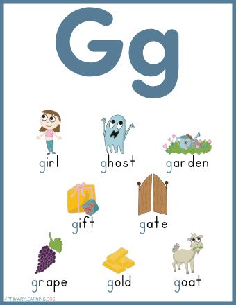 G Letter Words, Teaching Short Vowel Sounds, Ae Words, Letter G Activities, Sight Words Worksheets, Kindergarten Word Families, Pictures Of Things, The Letter G, G Words