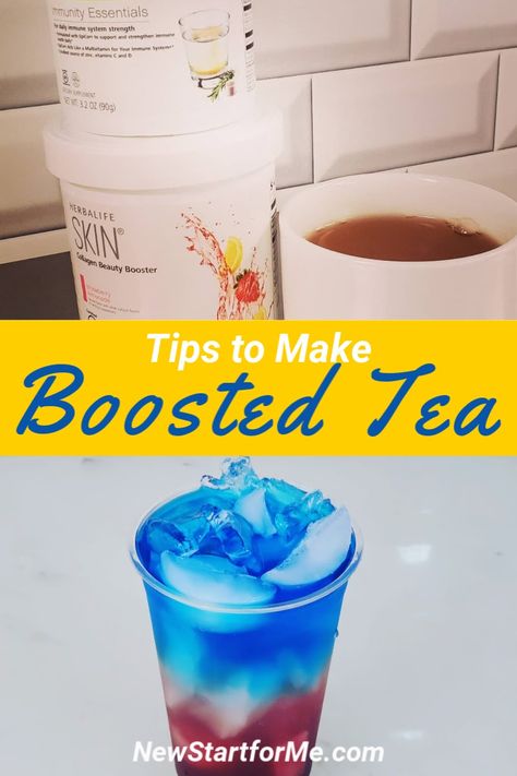 When you have these tips to make boosted tea at home, you can add healthy natural energy to your day whenever you need an extra pick me up. Boosted Tea Recipes | Herballife Tea Ingredients | Herbalife Boosted Tea Recipes | Health Benefits of Tea | Health Benefits of Boosted Teas | How to Make Boosted Tea at Home | At Home Tea Recipes #tea #weightloss Herbalife Drinks Recipes, Energy Tea Recipes Herbalife, Mega Tea Recipes Herbalife, Herbalife Energy Drink Recipes, How To Make Herbalife Tea Drinks, Herbalife Boosted Tea Recipes, Boosted Tea Recipes, Herbalife Mega Tea Recipe, Mega Tea Herbalife Recipe