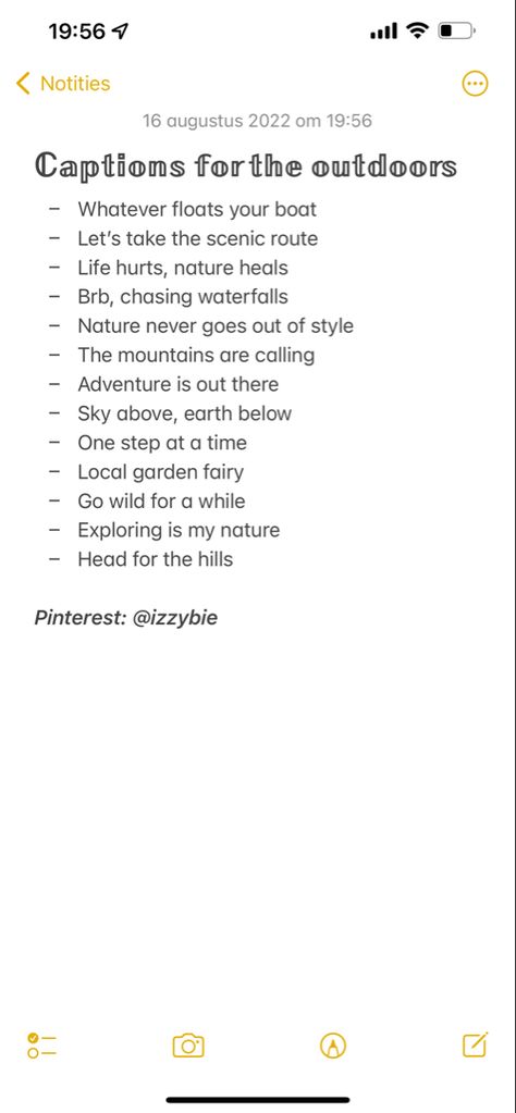 Outdoors instagram captions insta ig captions for hiking nature lover pinterest inspired sunset sunrise mountains waterfalls Nature Pictures Captions, Outdoors Captions Instagram, Insta Captions For Mountain Pictures, Earthy Instagram Captions, Earthy Captions For Instagram, Nature Lover Bio For Instagram, Caption For Desert Picture, Caption For Sunrise Picture Instagram, Bio For Nature Lover