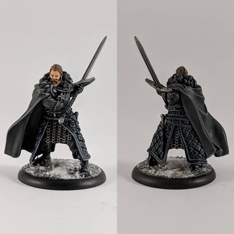 Asoiaf Miniatures, Iron Crown, Nights Watch, Games Of Thrones, Miniature Figurines, A Song Of Ice And Fire, Awesome Stuff, Miniature Art, Miniature Painting