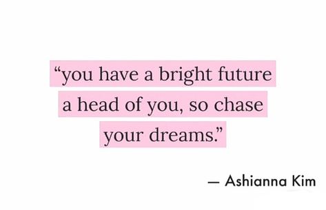 Ashianna Kim Fernandez, Chase Your Dreams, Bright Future, Dreaming Of You