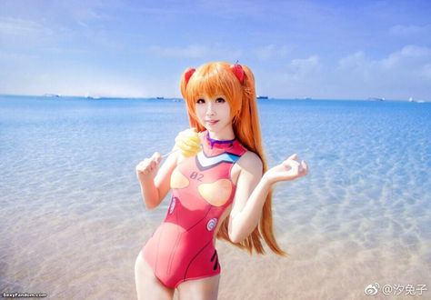 Summer Perfect Asuka Langley Cosplay #AsukaLangley, #Beach, #Cosplay, #Swimsuits, #XīTùzǐ #Evangelion Asuka Langley Cosplay, Beach Cosplay, Asuka Cosplay, Swimsuit Cosplay, Teenage Drama, Asuka Langley Soryu, Asuka Langley, Far Future, Perfect Timing