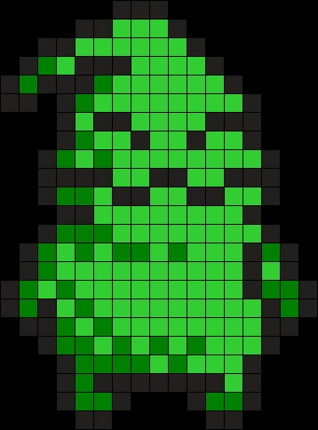 Oogie Boogie Perler Bead Pattern / Bead Sprite Oogie Boogie Pixel Art, Oogie Boogie Perler Bead Pattern, Oogie Boogie Perler Beads, Juggalo Perler Beads, Oogie Boogie Alpha Pattern, Oogie Boogie Cross Stitch Pattern, Oogie Boogie Beaded Earrings, Beetlejuice Alpha Pattern, Pokemon Bead