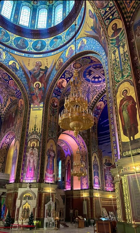 Orthodox Christianity Aesthetic, Orthodox Church Aesthetic, Catholic Architecture, Orthodox Aesthetic, Catholic Sacraments, Orthodox Cathedral, Church Aesthetic, Eastern Orthodox Church, Heaven Art