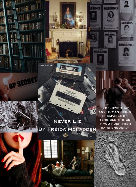 Never Lie Book Aesthetic, Never Lie Book, Never Lie Freida Mcfadden Aesthetic, Frieda Mcfadden Books, Never Lie Freida Mcfadden, Book Mood Board, Book Aestethic, Club Aesthetics, Kindle Wallpaper