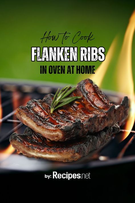 Flanken Ribs on a Plate Made from an Oven - How to Recipes Ribs Recipes Oven, Flanken Ribs Recipes, Flanken Short Ribs, Flanken Short Ribs Recipe, Flanken Ribs, Ribs Recipe Oven, Ribs In The Oven, Ribs In Oven, Short Ribs Recipe