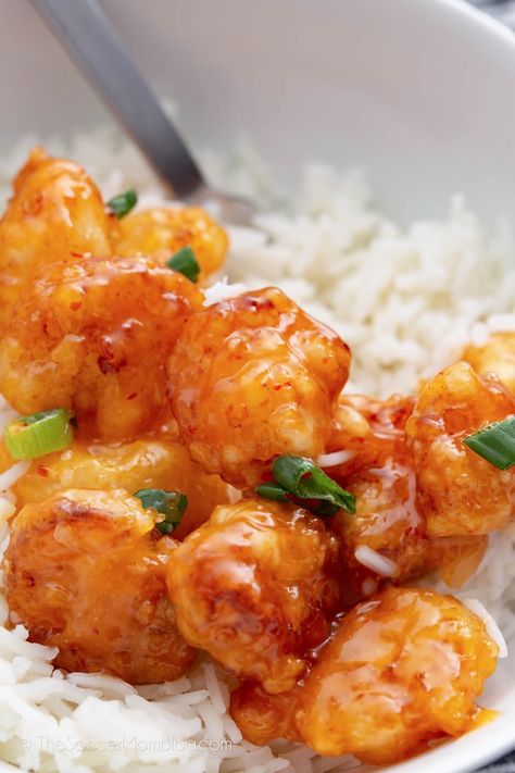 Bang Bang Shrimp is a wildly flavorful dish featuring crispy shrimp tossed in a sweet and spicy sauce. Make this restaurant favorite at home in 30 minutes or less! Bang Bang Shrimp Dip, Bam Bam Shrimp, Bang Bang Shrimp Bowl, Bang Bang Shrimp Sauce, Crab Appetizers, Bang Bang Shrimp Tacos, Frozen Shrimp Recipes, Bang Bang Shrimp Recipe, Firecracker Shrimp