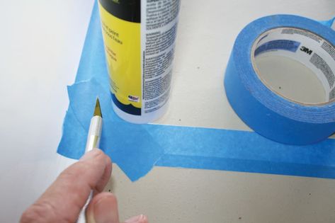 How to Paint Smooth Curves | PassageMaker Painting Rounded Corners On Walls, Painted Curves On Wall, How To Paint Curved Lines On Wall, Applying Vinyl To Curved Surface, Taping Walls For Painting Tips, White Deck, Trick Words, Boat Projects, Painters Tape