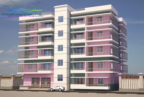 4 Units 3500 Square Feet Building Plans and Designs Buitifull House, Commercial Building Plans, Residential Building Plan, Bangladesh Cricket, Building Design Plan, White Exterior Houses, Sims Inspiration, Building Stairs, Concrete Column