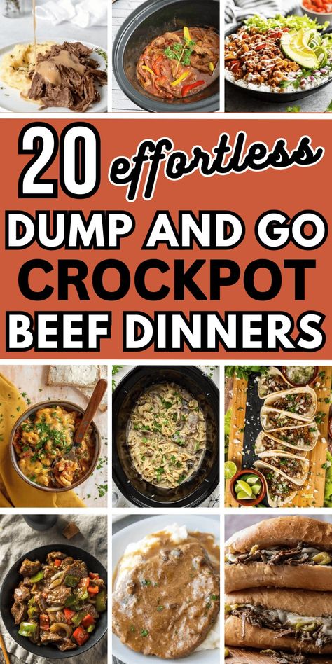 Easy crockpot beef recipes! Dump and go crockpot dinners beef, crock pot dump meals beef, dump recipes dinner crock pots, crockpot dump and go recipes, budget crockpot meals, slow cooker dump meals beef, easy dump crockpot meals families, all day crockpot meals dinners, easy crockpot recipes 8-10 hours, crockpot freezer dump meals kid friendly, cheap kid friendly crockpot meals, slow cooker dinner recipes for family, ground beef crockpot recipes slow cooker easy dinners, crock pot meat recipes.