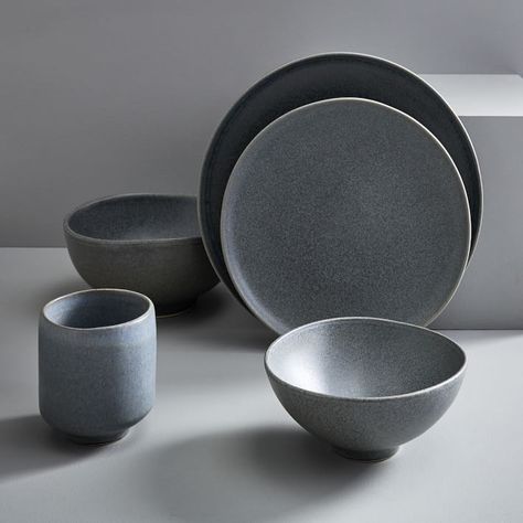 Kanto Dinnerware - Dusk | West Elm Tumblr Design, Photo Kitchen, Ceramic Dinner Set, Ceramics Bowls, Modern Dinnerware, Kitchen Goods, Stoneware Dinnerware Sets, Kitchen Interiors, Melamine Dinnerware