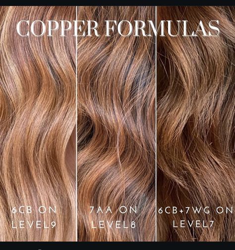 Copper Formula, Golden Copper Hair Color, Redken Hair Color, Redken Hair Products, Hair Gloss, Hair Color Formulas, Teased Hair, Copper Hair Color, Hair Color Techniques