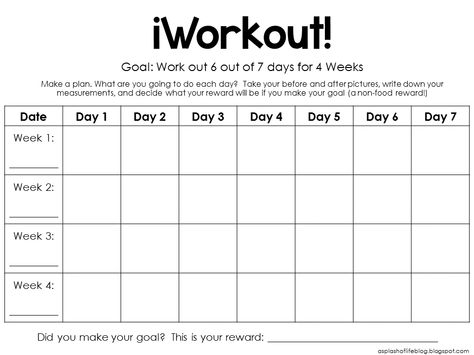 iWorkout and Measurements Printables Workout Accountability Chart, Accountability Chart, Workout Accountability, Gym Planner, Workout Journal, Fitness Tracker Printable, Printable Workout, Workout Stuff, 30 Day Fitness